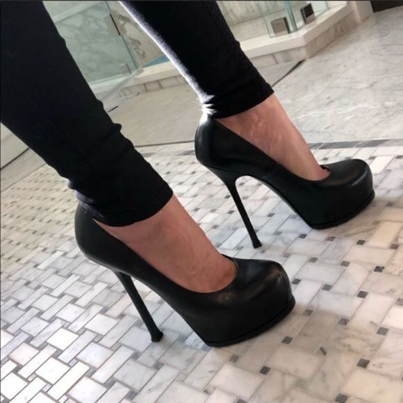 YSL Tribtoo Pumps in Nero/Argento - Picture 15 of 15